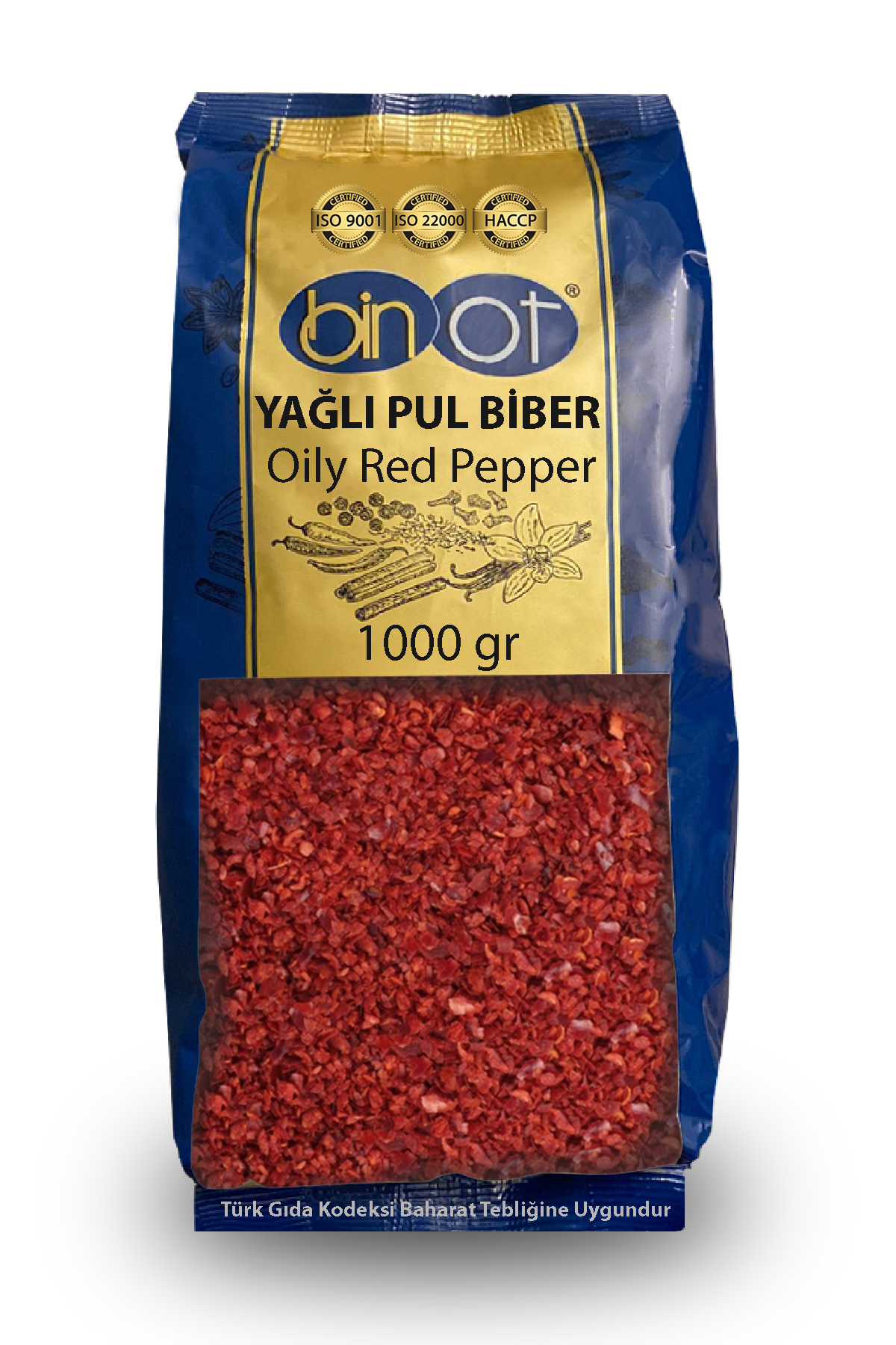 BİNOT PULBİBER YAĞLI 1 KG